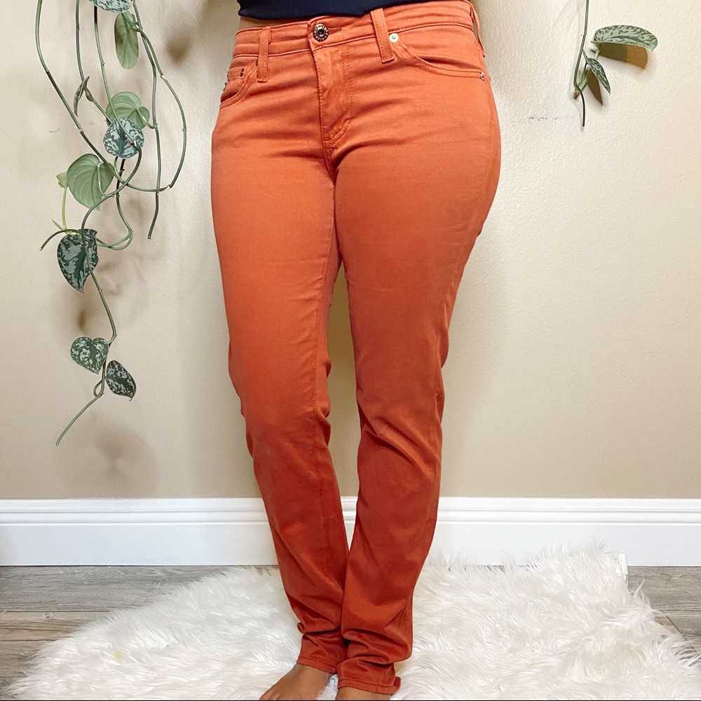 AG Adriano Goldschmied Burnt Orange The Stilt Cig